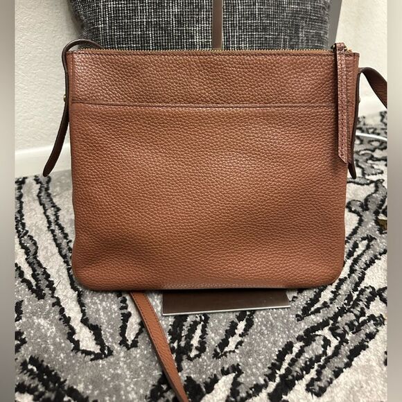 Fossil Tan Leather Crossbody Bag - Picture 3 of 10